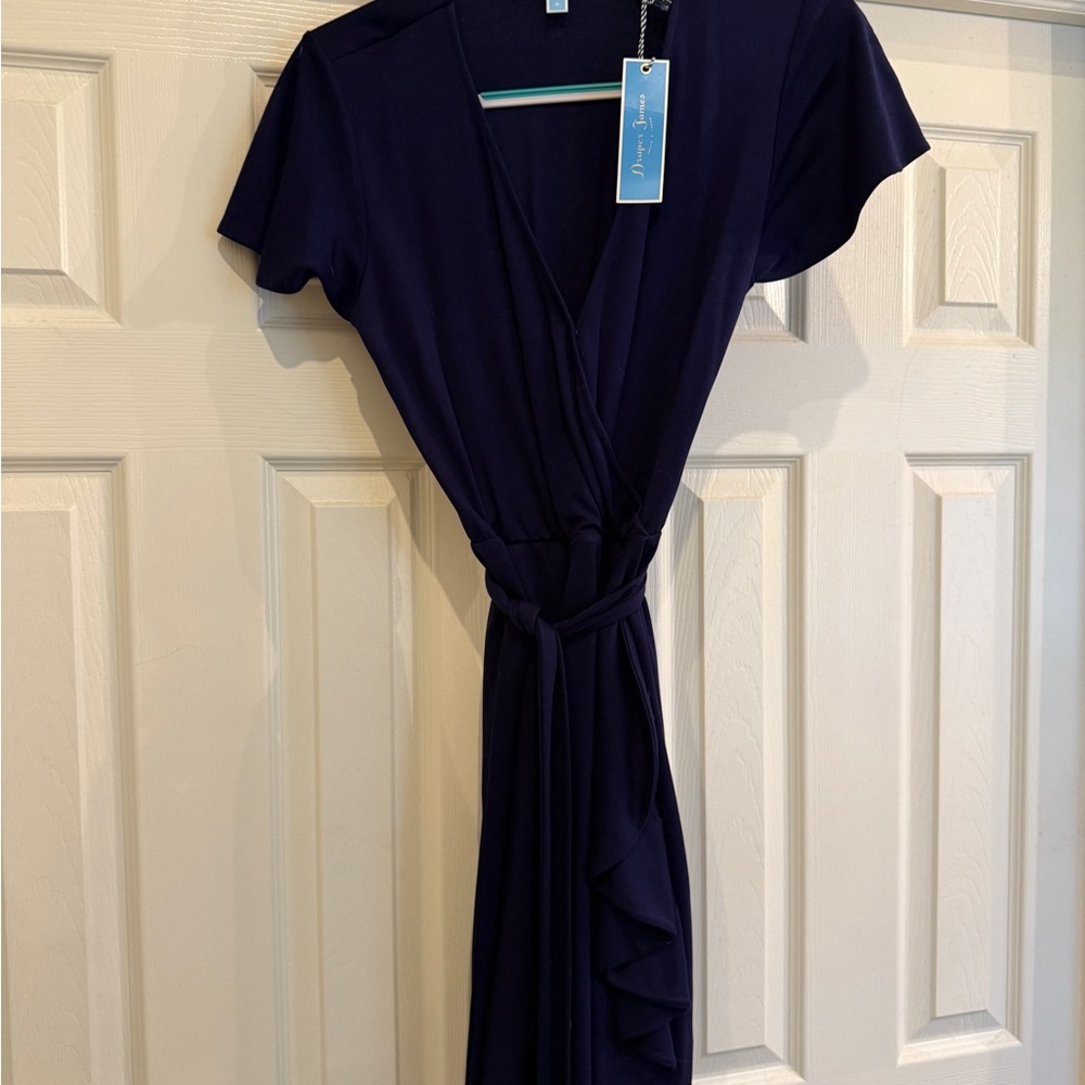 NWT! Draper James, wrap dress. Nassau Navy. Small - Picture 2 of 3